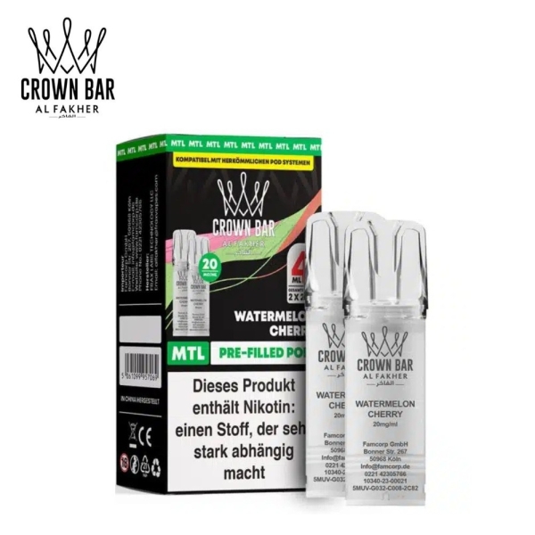 Al Fakher 600 - Watermelon Cherry - Prefilled Pod 2ml/ Stück